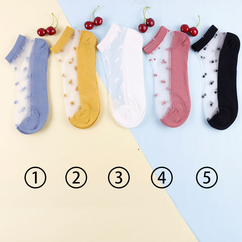 Socks Women Summer Thin Socks Crystal Silk Stockings Glass