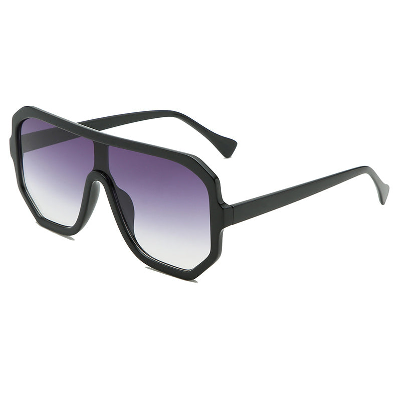 One-piece Sunglasses Men's And Women's Fashion Big Frame