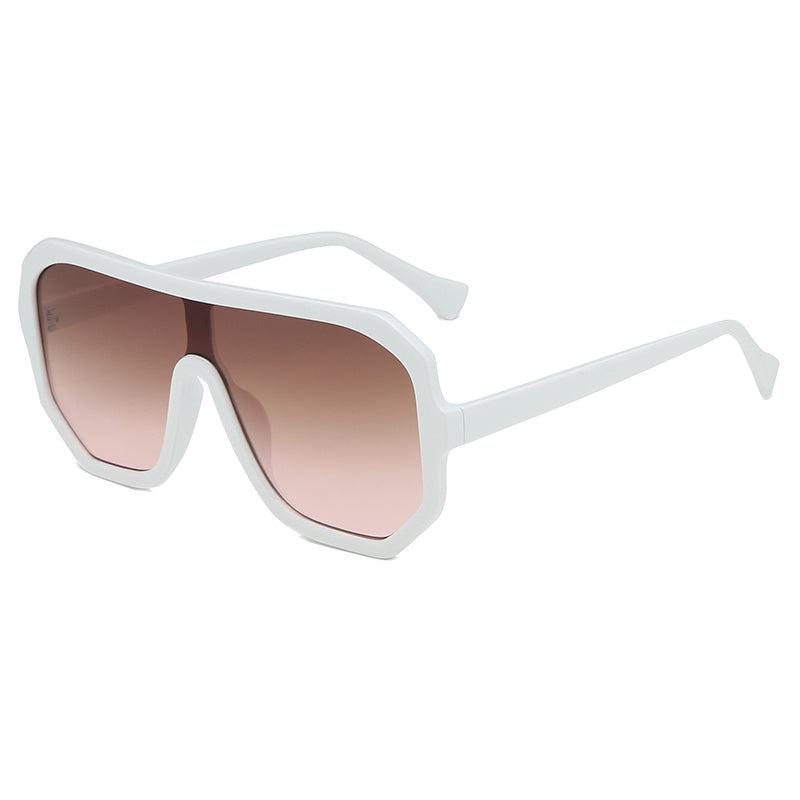 One-piece Sunglasses Men's And Women's Fashion Big Frame