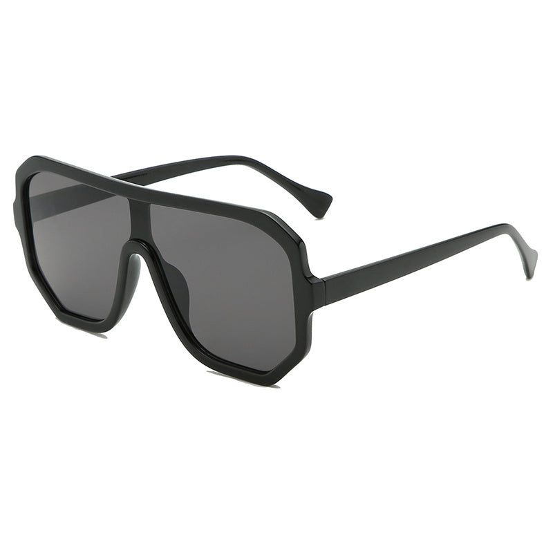 One-piece Sunglasses Men's And Women's Fashion Big Frame