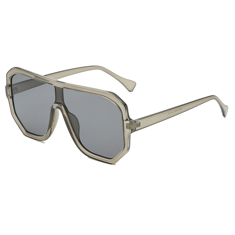 One-piece Sunglasses Men's And Women's Fashion Big Frame