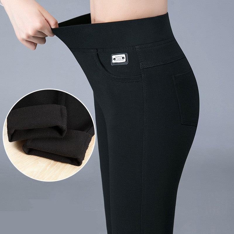 Fleece tight pencil magic pants