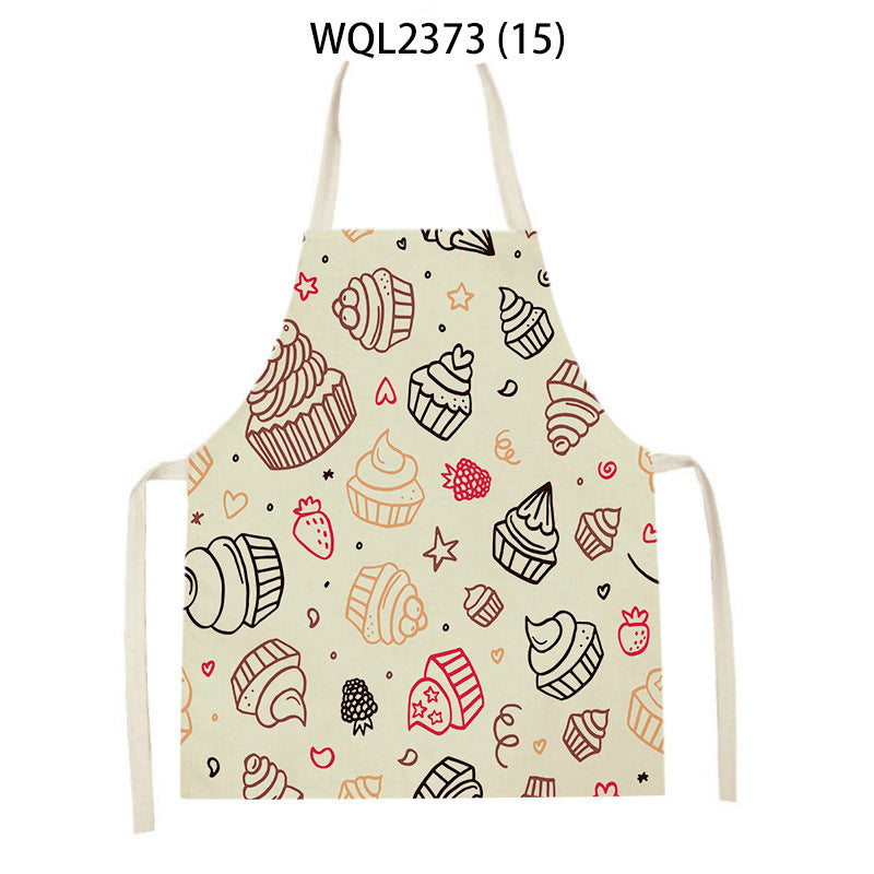 Cartoon Apron Kitchen Printing Sleeveless Blouse