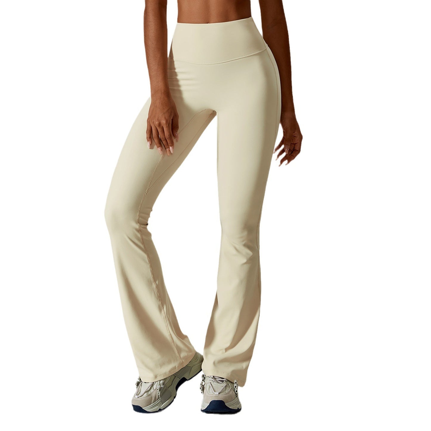 Wide Leg Tight Nude Feel Hip Lifting Yoga Bell-bottom Pants