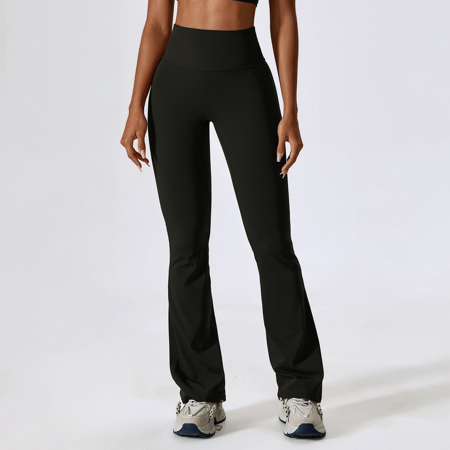 Wide Leg Tight Nude Feel Hip Lifting Yoga Bell-bottom Pants