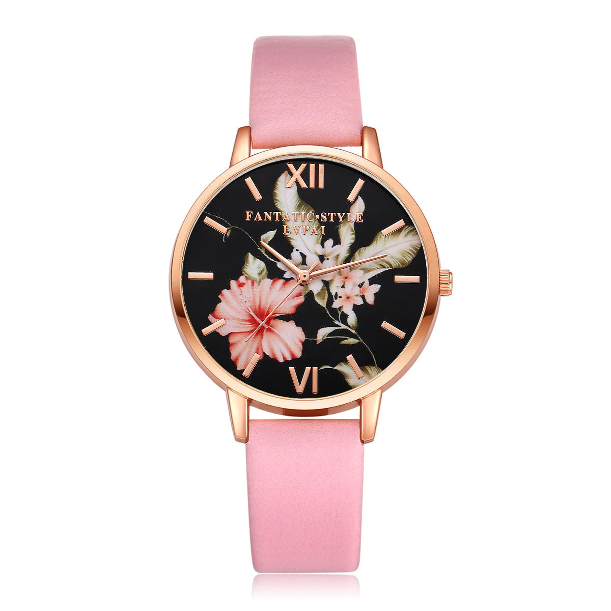 Lvpai Marke Frauen Armband Uhr Modalità rosa oro blumen leder Einfache Frauen Kleid Uhren Luxus Business Geschenk uhr uhr