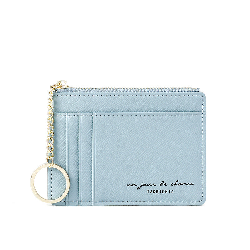 Korean Mini Keychain Small Wallet With Multiple Card Slots