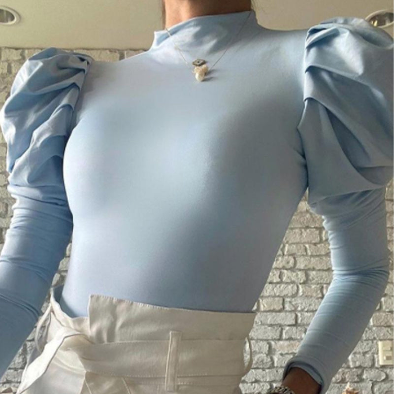 Long Sleeve Tight Knit Pullover Bottoming Shirt