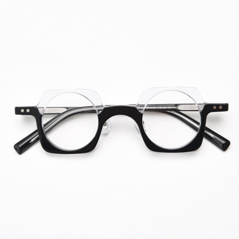 Plate Core Insert-foot Frame Female Artistic Plain Glasses Men's Myopia Glasses