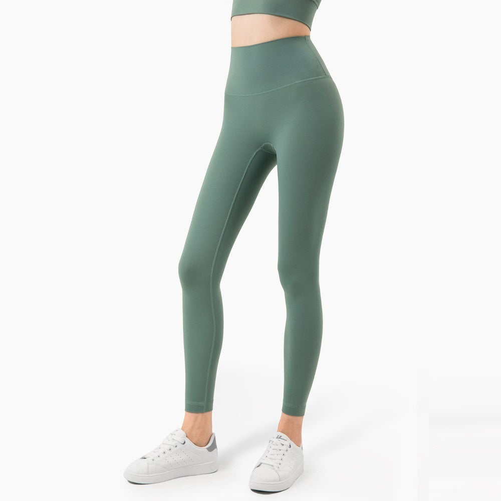 Yogahosen Hose nackt fühlen hohe Taille Pfirsich Hüfte Slim Fit Fitnesshose weiblich