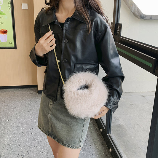 Fashion Plush Hand-carrying Bag Women