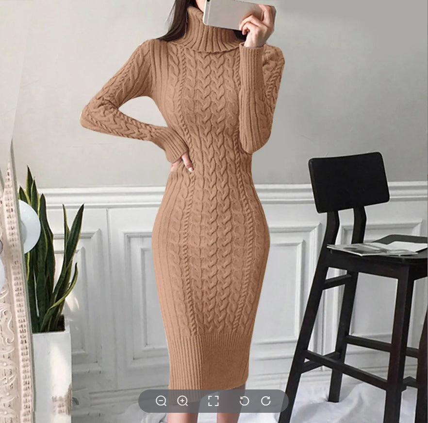 Women's Slim-fit Hip-wrapped Temperament Dress