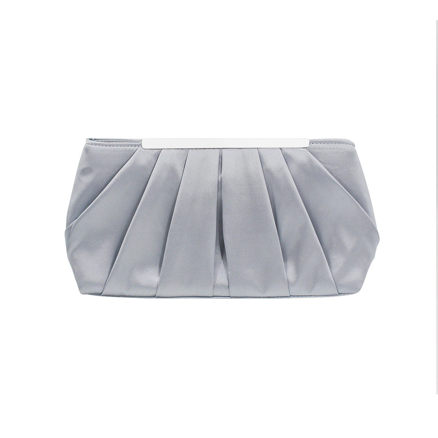 Ladies' Pleated Satin Dinner Clutch Bag