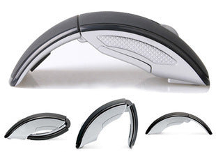 Mouse ottico wireless Mouse pieghevole Mouse pieghevole creativo Interruttore in primo piano Mouse curvo