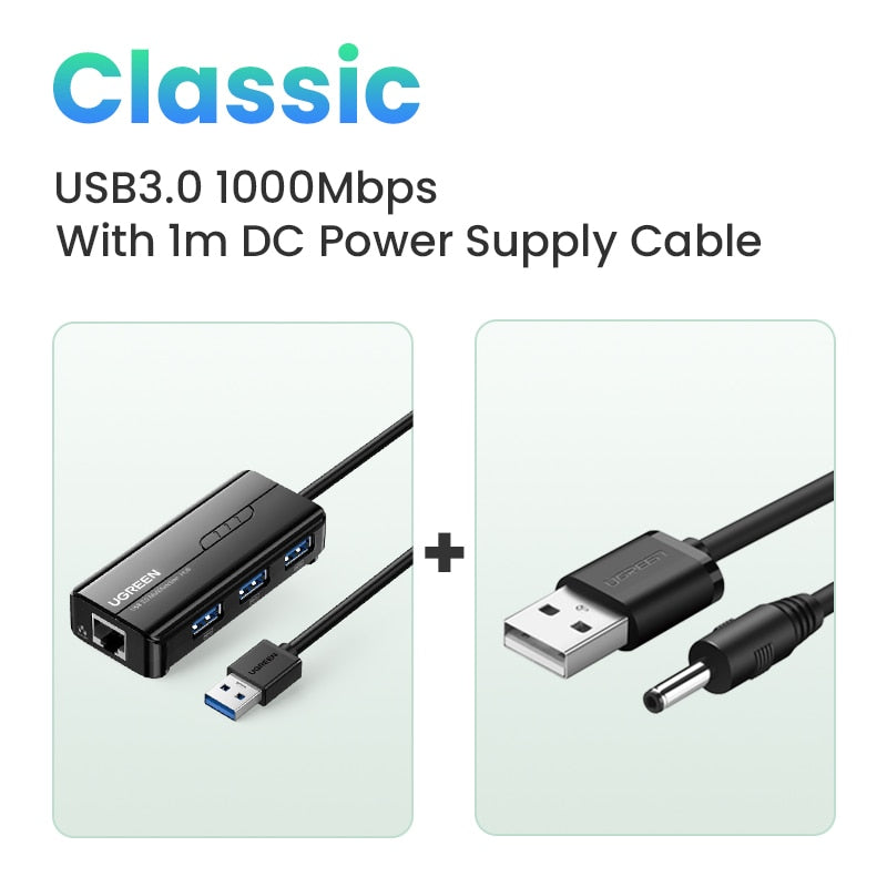 Hub USB-C Ethernet semplici 3.0 