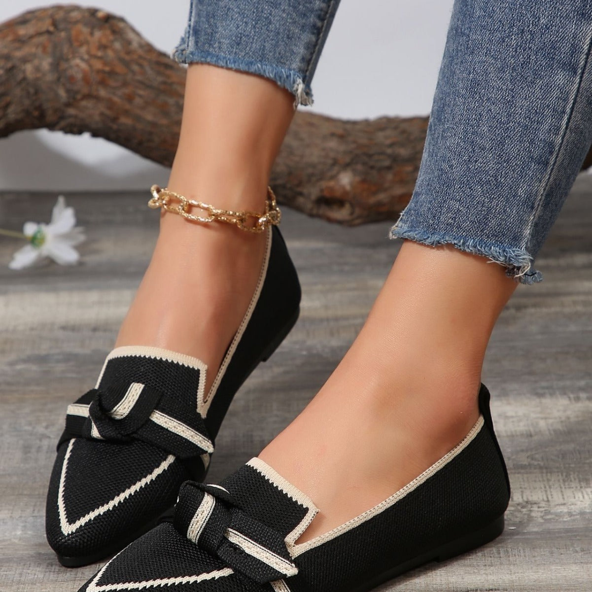 Pointed Flat Pumps Plus Size Fashion Casual Shoes