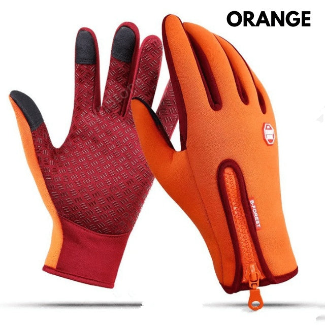 Winter Gloves Touch Screen Riding Motorcycle Sliding Waterproof Sports Gloves With Fleece