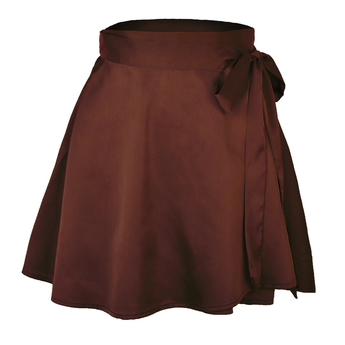 Hip-packed Solid Color Skirt Female Fashion Chiffon Satin High Waist A-Line Short Skirt