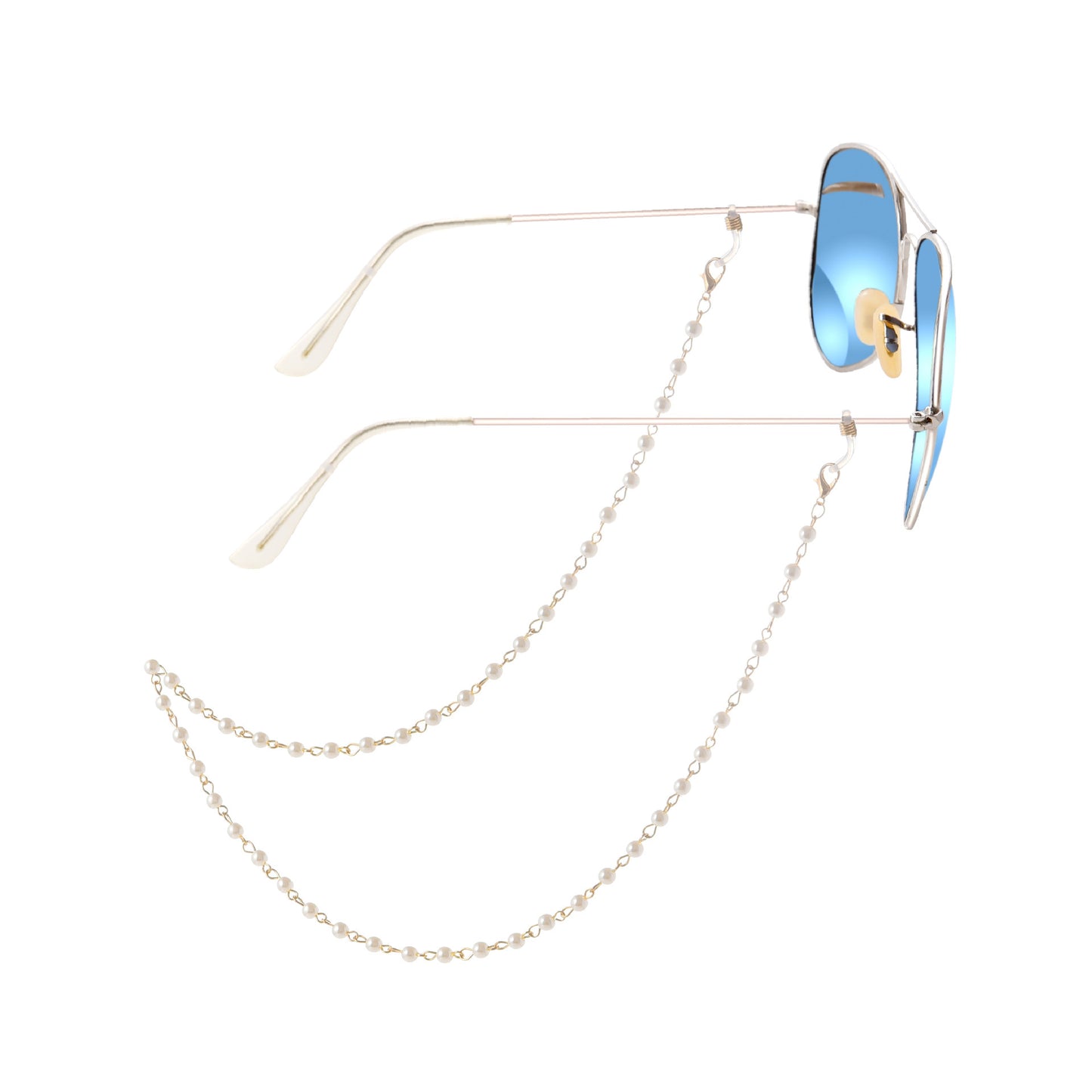 Simple fashion pearl glasses chain