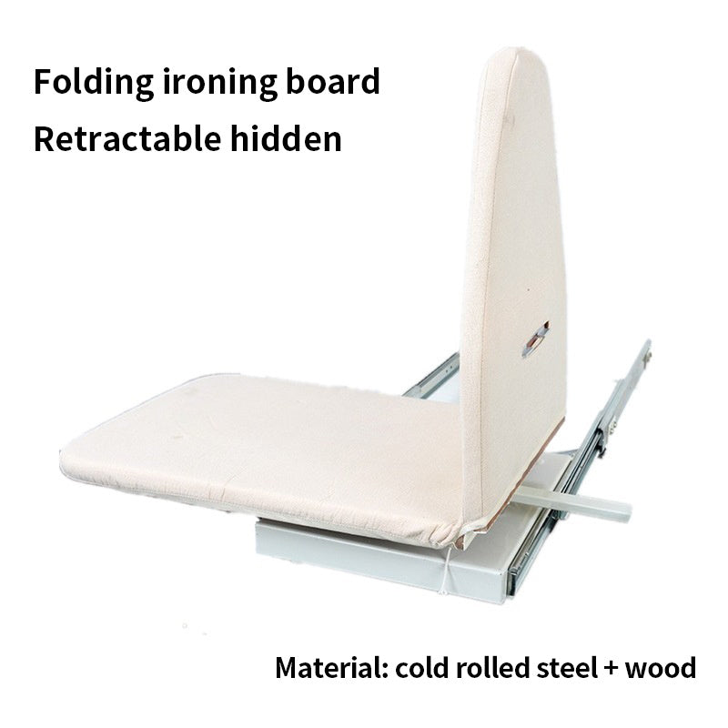 Wardrobe Push-pull Folding Ironing Board Damping Hidden