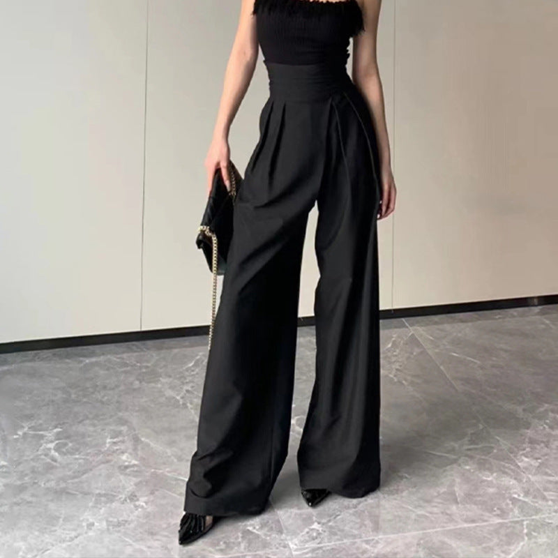 Fashion Drooping Wide-leg Pants Women