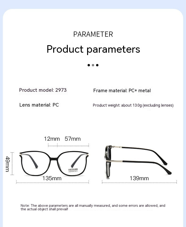 Anti-blue Light Large Frame Reading Glasses