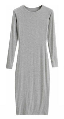 Women's French Long Sleeve Tight Dress