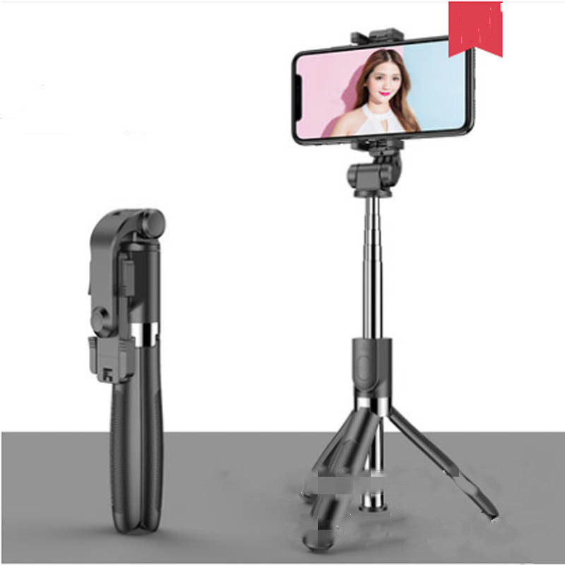 Compatibile con Apple, treppiede selfie stick mobile universale live triangolo staffa One Bluetooth selfie Artifact