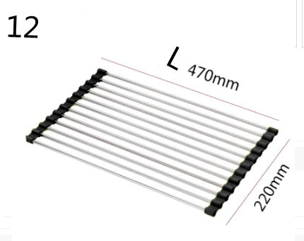 Klappende Küchenabflussspüle Rack Edelstahl