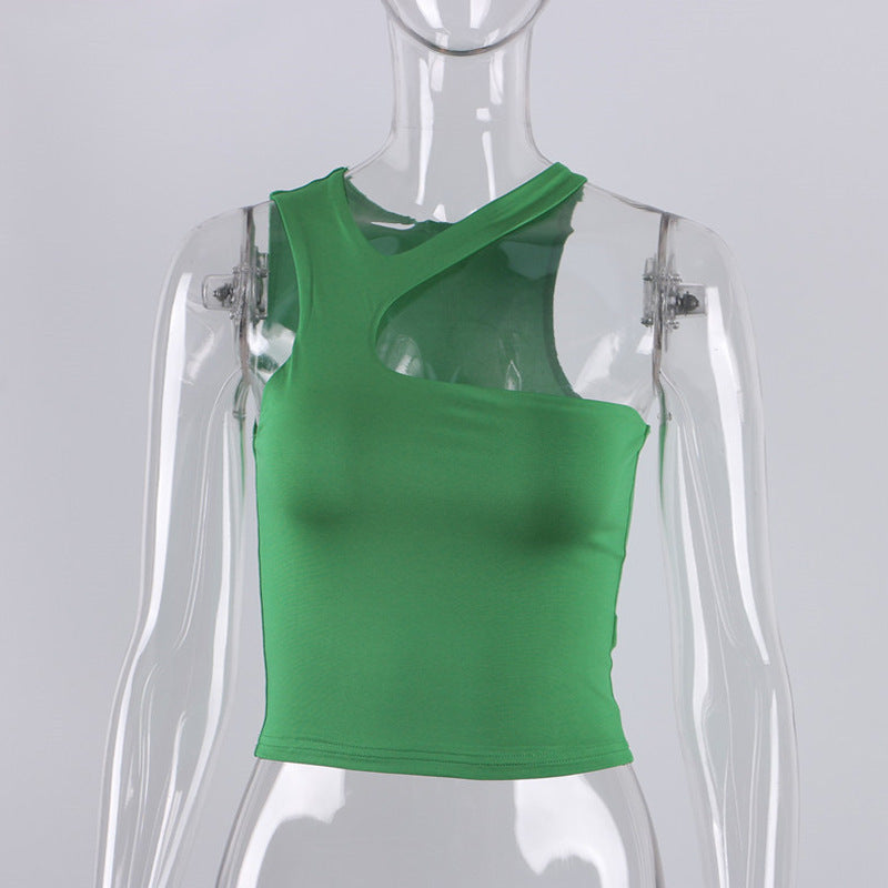 Halter Tight-fitting Sleeveless Sexy Sports Vest