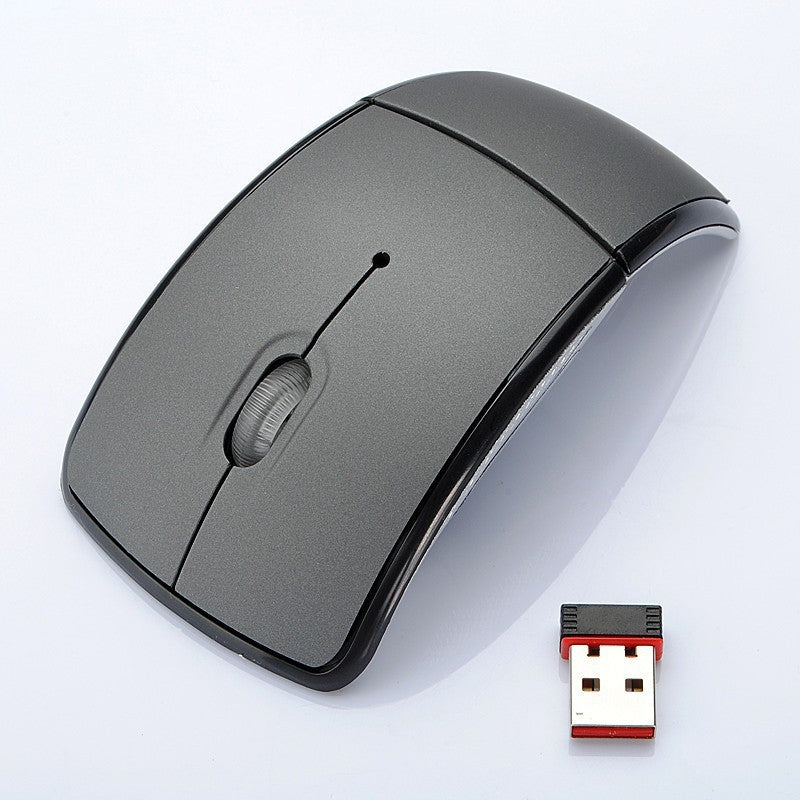 Mouse ottico wireless Mouse pieghevole Mouse pieghevole creativo Interruttore in primo piano Mouse curvo