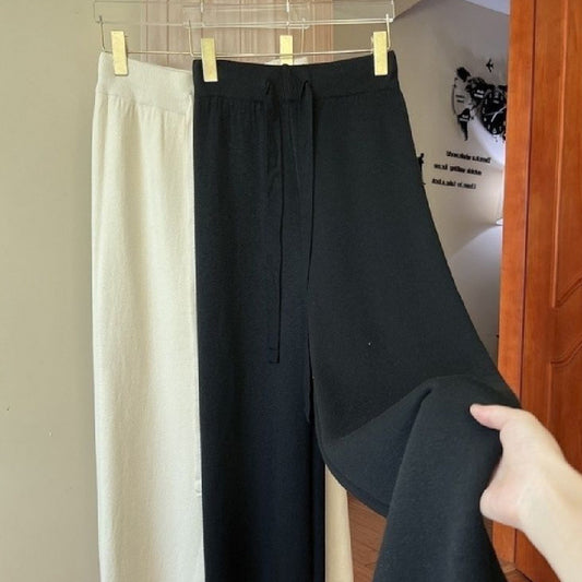 Fashion Simple Knitting Wide-leg Pants For Women