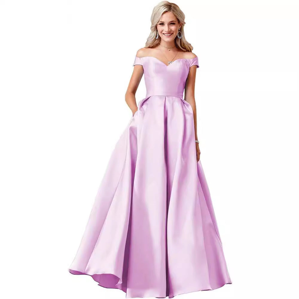 Off-the-shoulder Ball Gown Long