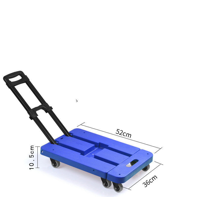 Carrello portabagagli portatile in alluminio multiposizione per uso domestico