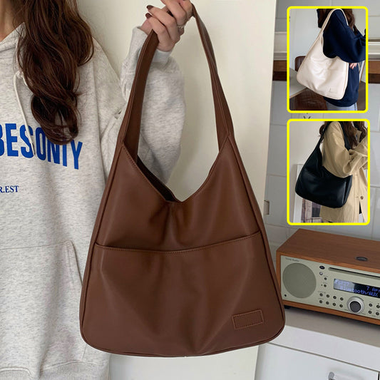 Borsa a tracolla casual grande capacità alla moda, borsa da viaggio per donna, borsa da college per studenti