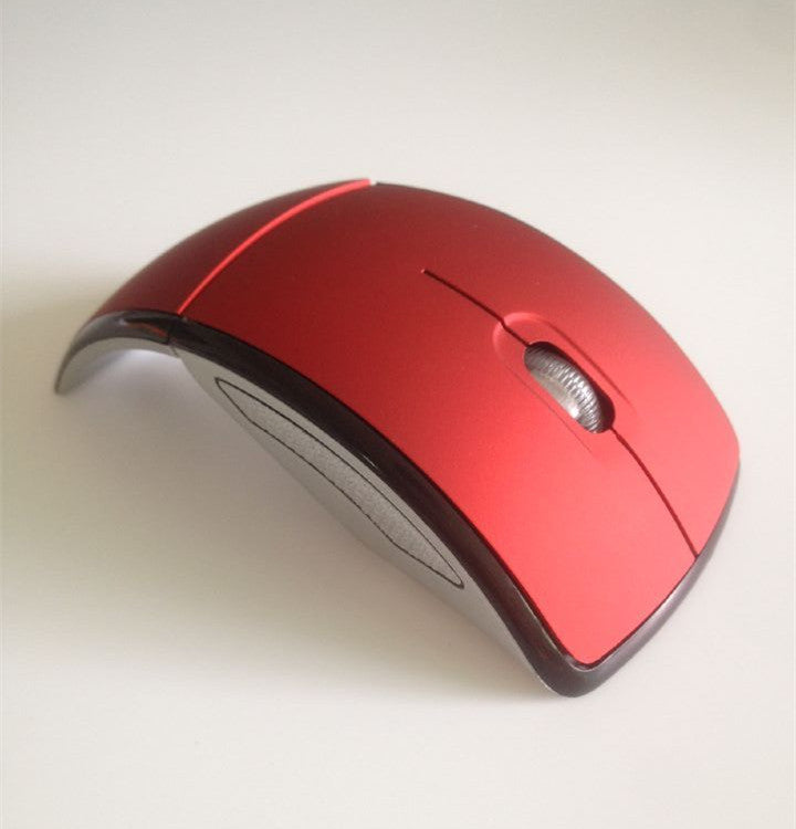 Mouse ottico wireless Mouse pieghevole Mouse pieghevole creativo Interruttore in primo piano Mouse curvo