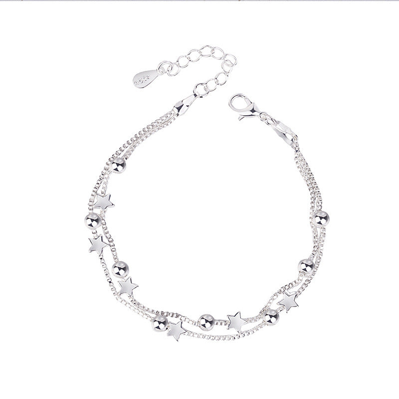 Silver Pentagram Bracelet For Women