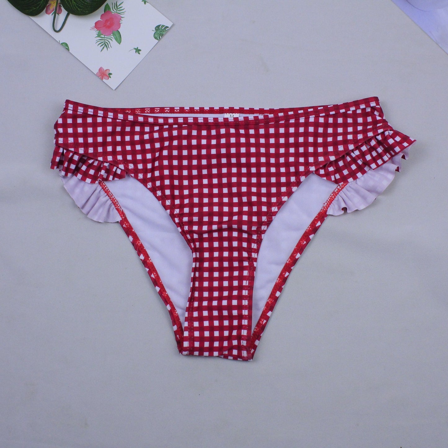 Sexy Plaid Bikini Red Green Plaid Bathing Suits