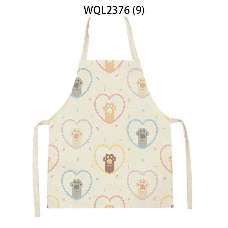 Cartoon Apron Kitchen Printing Sleeveless Blouse