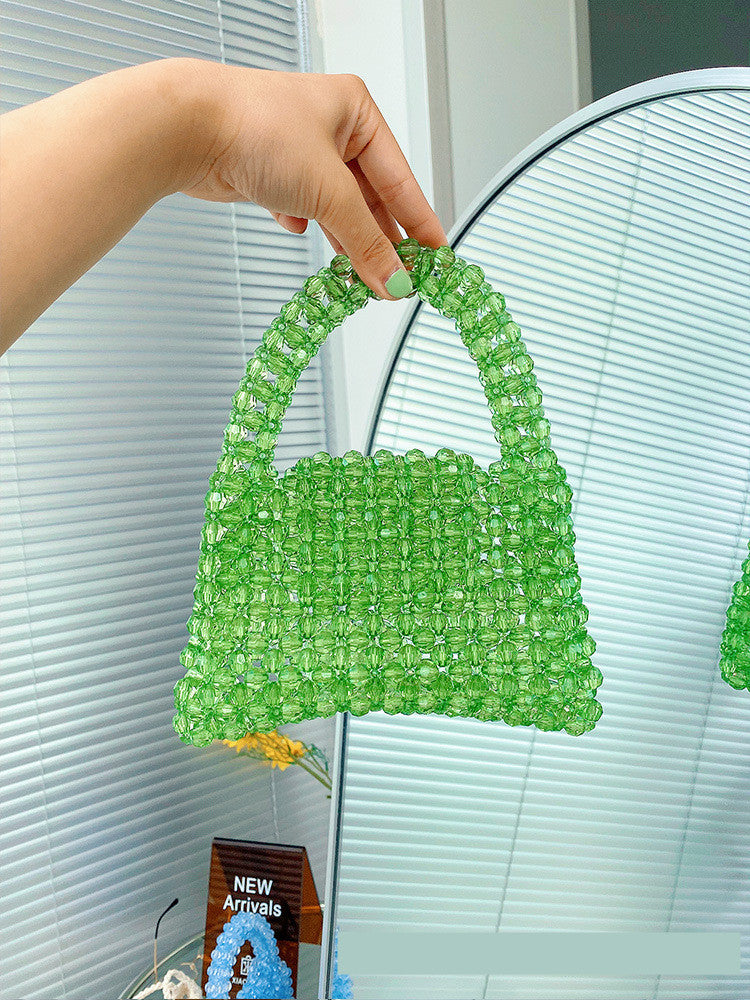 Summer Woven Female Bag Portable Small Square Bag