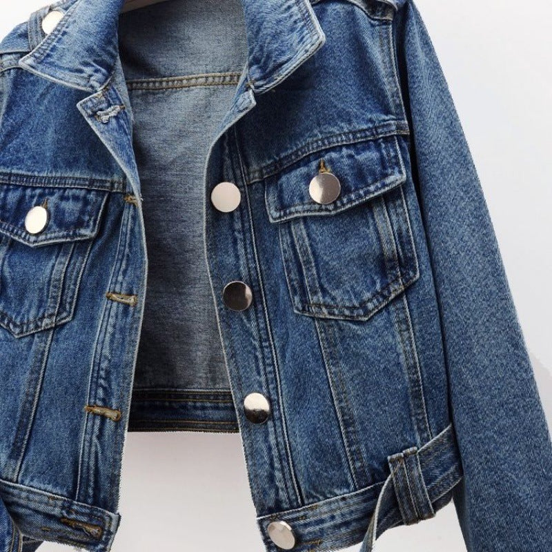 Short Sports Cotton Denim Coat