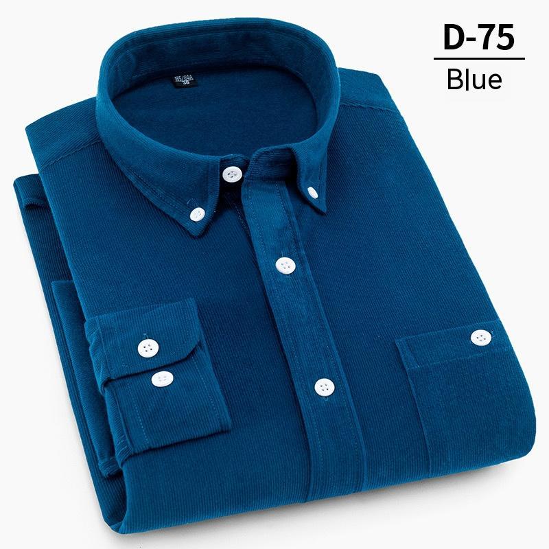 Men's Fashion Solid Color Corduroy Shirt