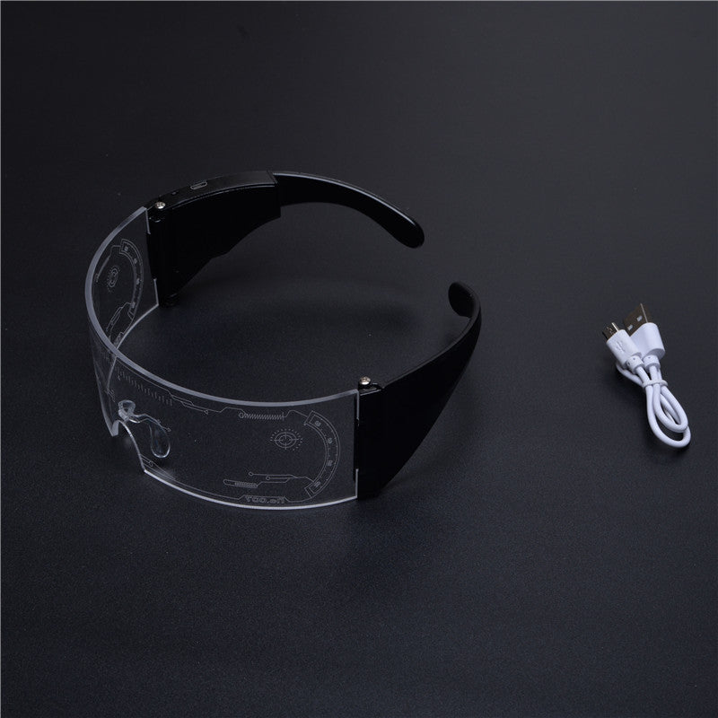 Rechargeable LED Colorful Luminous Glasses