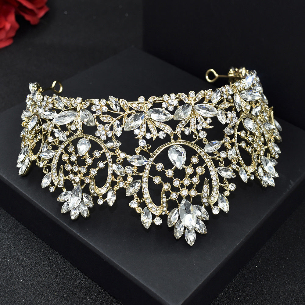 European And American Bridal Crown Rhinestone Crown Female Wedding