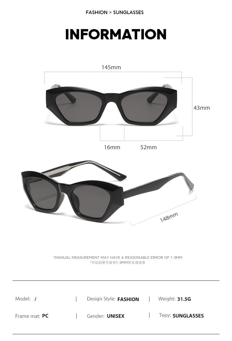 Polygonal Cat's Eye Core Insert TR Sunglasses