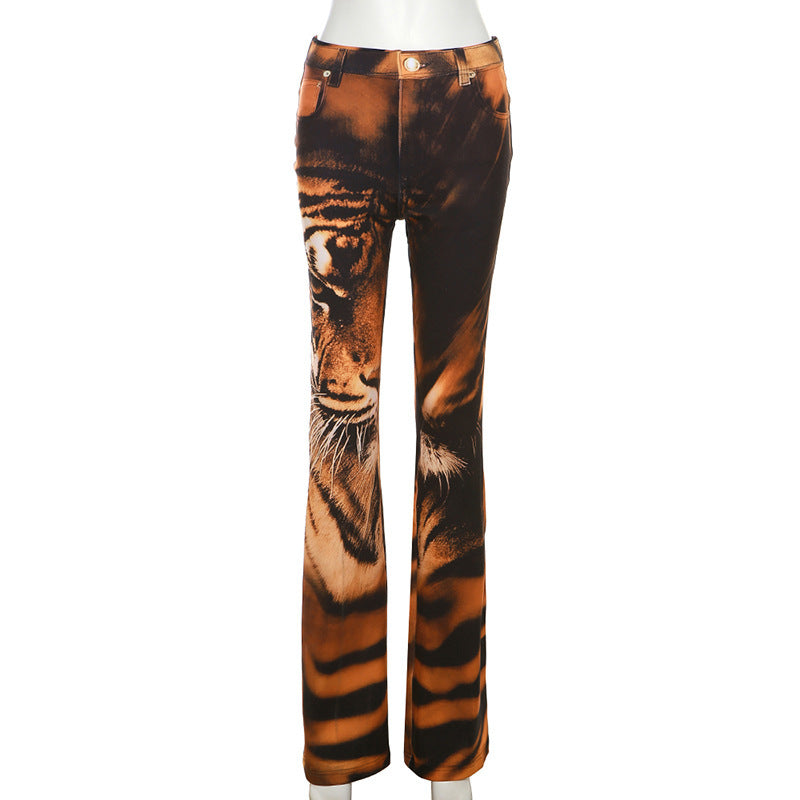 Tiger Stripe Modèle Pantalon à patte droite