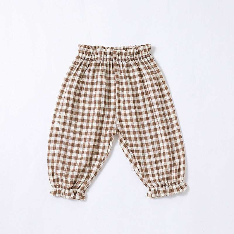 Male And Female Infants And Toddlers Double Yarn Ministerial Pants