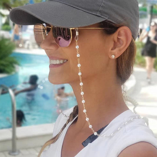 Simple fashion pearl glasses chain