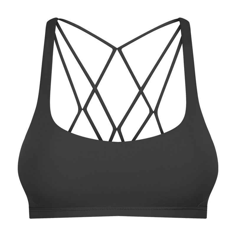 Beautiful back underwear skin-friendly nude sports running yoga fitness bra