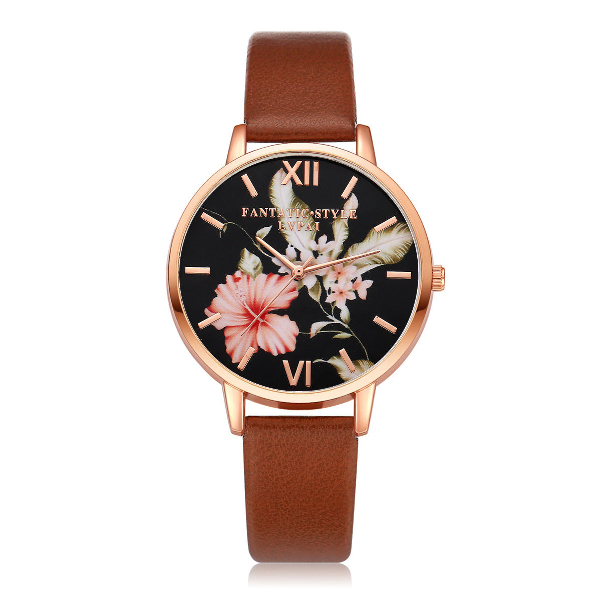 Lvpai Marke Frauen Armband Uhr Modalità rosa oro blumen leder Einfache Frauen Kleid Uhren Luxus Business Geschenk uhr uhr